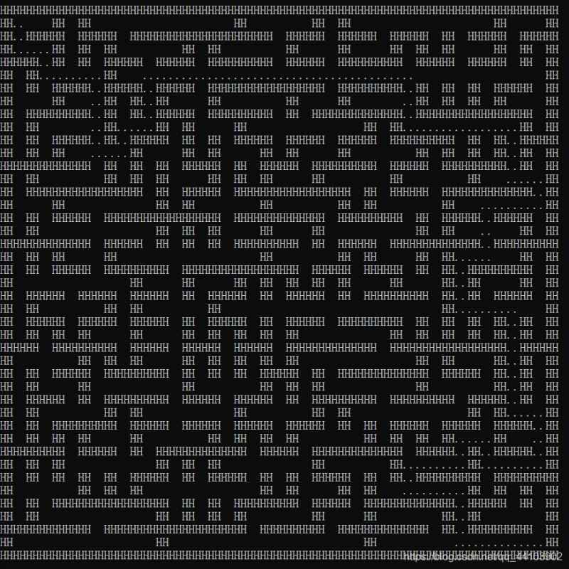 Python實現隨機生成迷宮并自動尋路