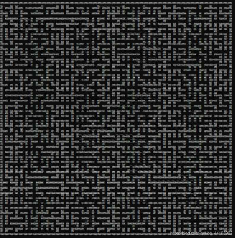 Python實現隨機生成迷宮并自動尋路