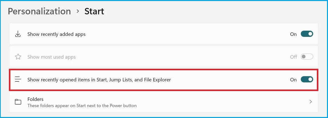 Windows11怎么刪除開始菜單中的推薦文件部分?