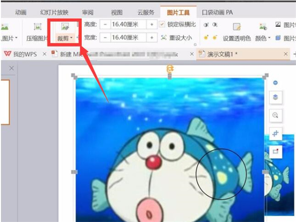 PPT中如何制作放大鏡效果