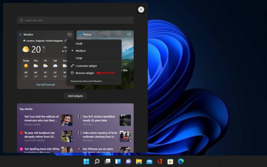 Win11如何刪除天氣小部件?Win11刪除天氣小部件的方法