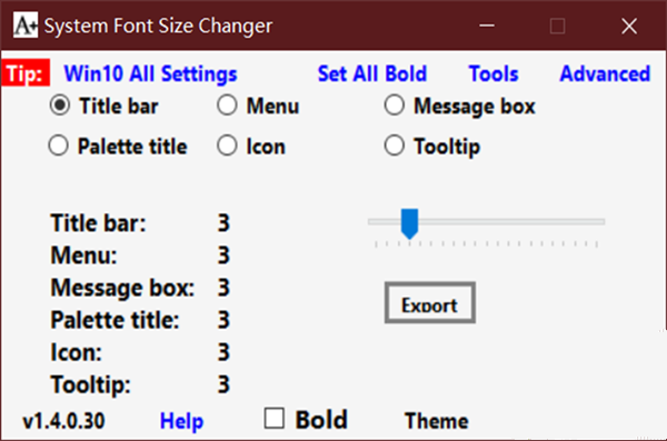Win10系統怎么更改窗口組件字體大小?Win10更改窗口組件字體大小方法