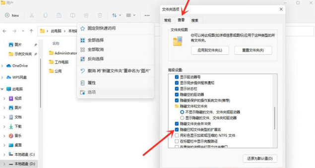 Win11文件后綴名如何顯示？Win11文件后綴名顯示操作方法