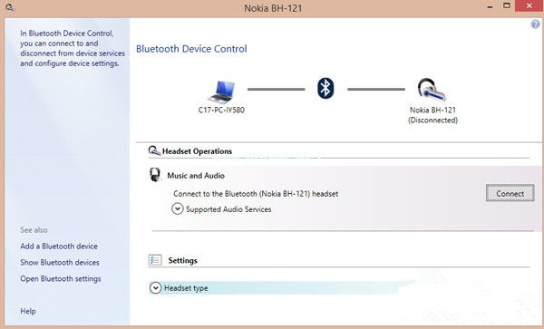 Win8藍牙耳機能配對不能連接怎么解決？