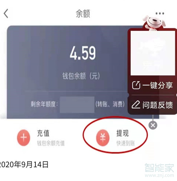 京東我的錢包余額怎么提現