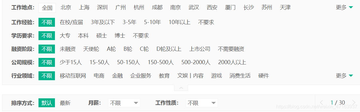 python爬蟲之利用Selenium+Requests爬取拉勾網