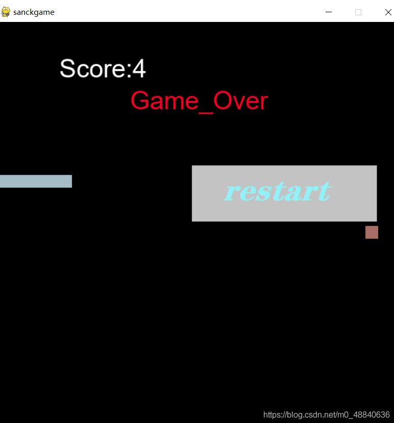 python實現簡單的貪吃蛇游戲