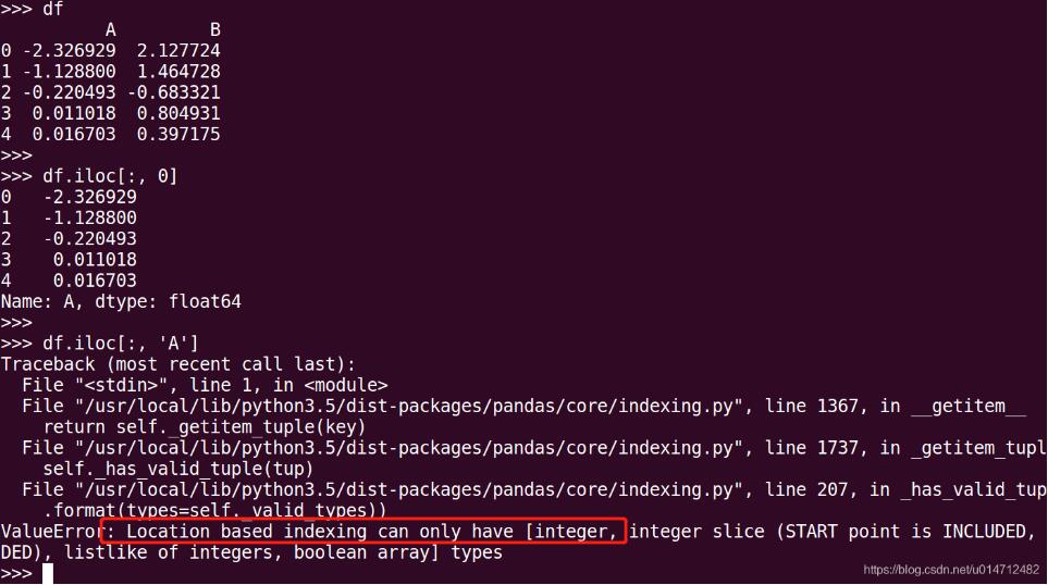 聊聊Python pandas 中l(wèi)oc函數(shù)的使用,及跟iloc的區(qū)別說明
