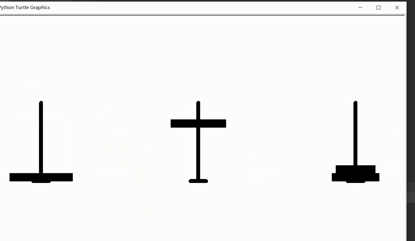 python繪制漢諾塔