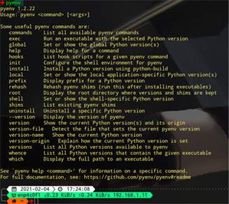 Python使用pyenv實現多環境管理