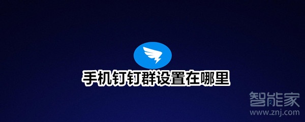 手機釘釘群設置在哪里