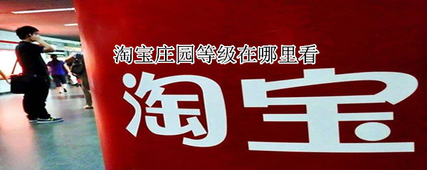 淘寶莊園等級在哪里看