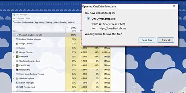 Win10系統Microsoft OneDrive占用CPU高如何解決？