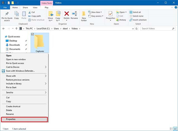 Win10怎么更改捕獲文件夾位置?Win10更改捕獲文件夾位置的方法