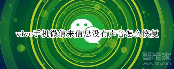 vivo手機微信來信息沒有聲音怎么恢復