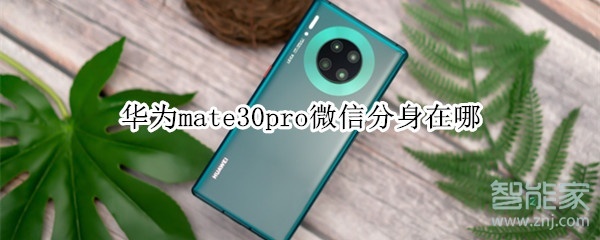 華為mate30pro微信分身在哪