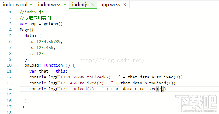 微信小程序新手教程之保留小數(toFixed) 四舍五入