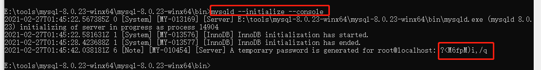 win10下安裝mysql8.0.23 及 “服務沒有響應控制功能”問題解決辦法