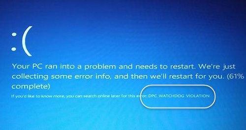 升級Win10專業版后藍屏提示DPC WATCHDOG VIOLATION錯誤代碼要怎么辦？