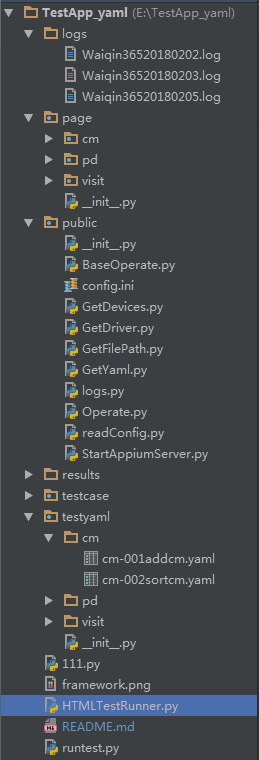 python+appium+yaml移動端自動化測試框架實現(xiàn)詳解