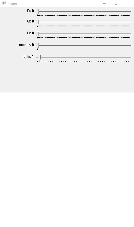 Python下使用Trackbar實(shí)現(xiàn)繪圖板