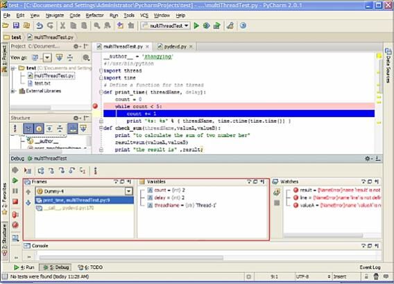 Python 代碼調試技巧示例代碼