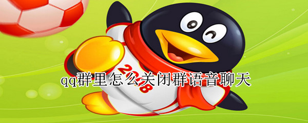 qq群里怎么關(guān)閉群語(yǔ)音聊天