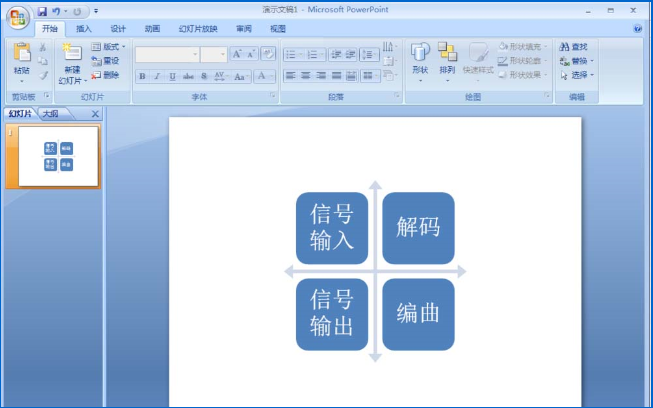 如何使用ppt中的SmartArt制作矩陣圖 使用ppt中的SmartArt制作矩陣圖的教程