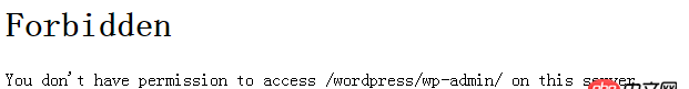 apache - 本地搭建wordpress權限問題