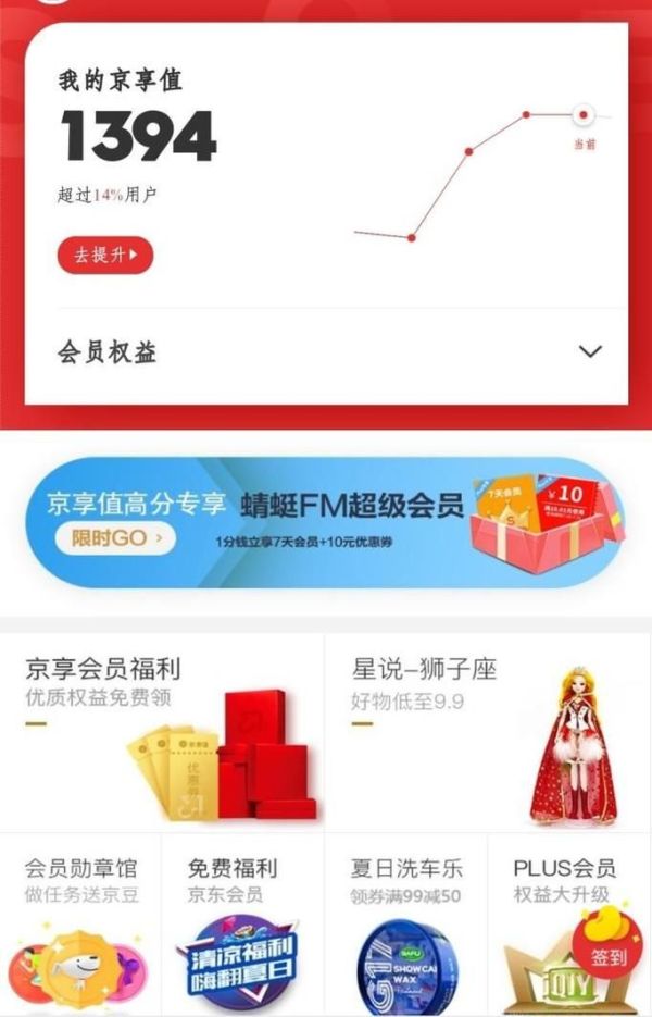 京東會員怎么升級