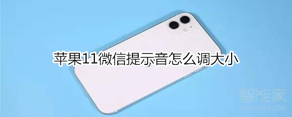 蘋果11微信提示音怎么調(diào)大小
