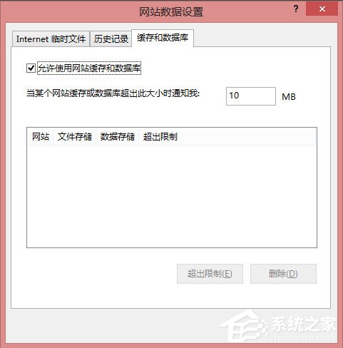 Win8系統IE瀏覽器緩存設置方法介紹