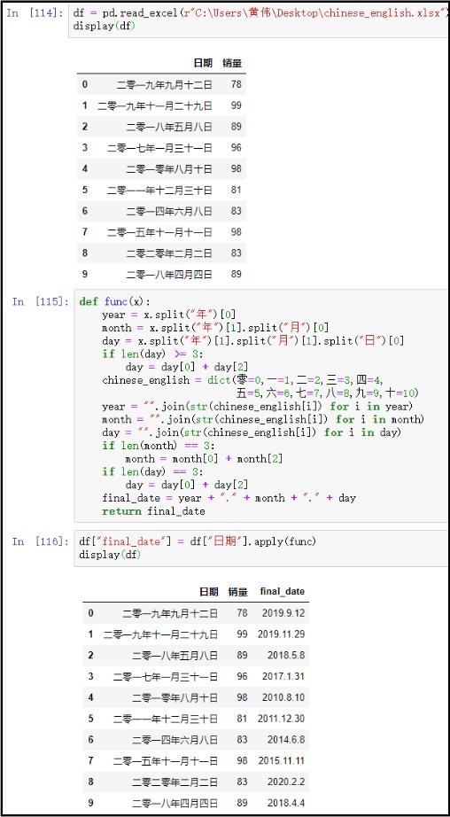 python實現將中文日期轉換為數字日期