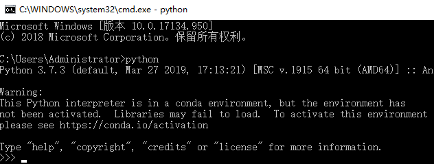 如何通過命令行進(jìn)入python