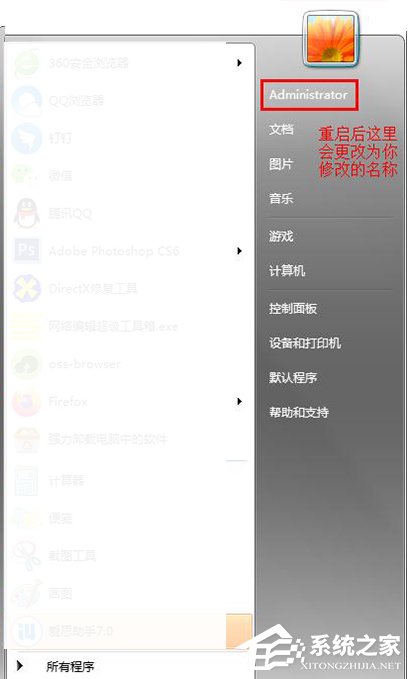 win7怎么更換系統管理員名稱?win7修改管理員名稱的方法