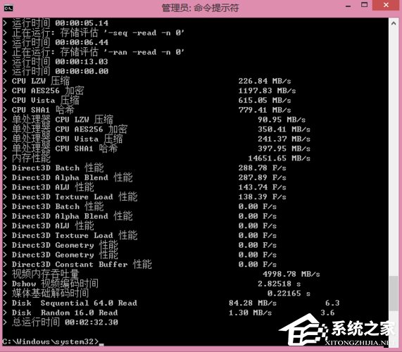 Win8使用命令提示符進行系統評分的方法