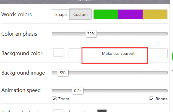 wordart透明背景設置教程介紹