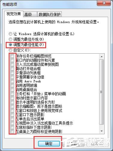 Win7系統(tǒng)使計算機(jī)達(dá)到最佳性能的操作方法