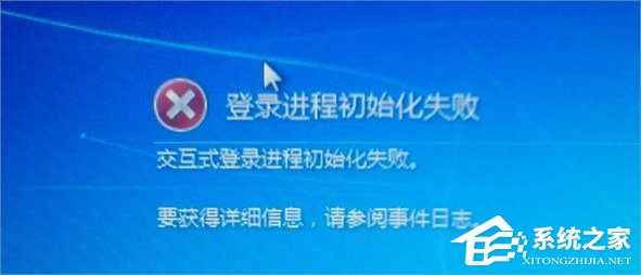Win7提示登陸進程初始化失敗怎么辦？