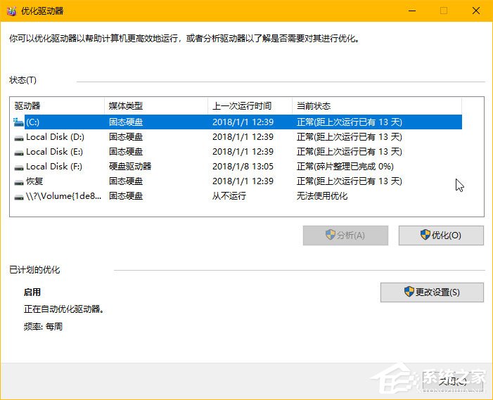 Windows10如何判斷系統使用的是否為SSD磁盤?