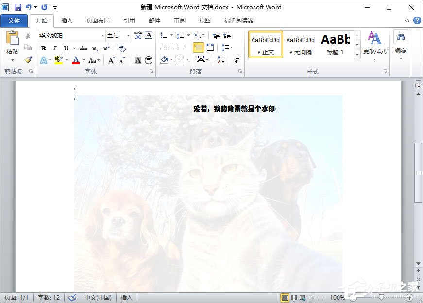 Word水印怎么添加？給Word文檔添加背景水印的方法