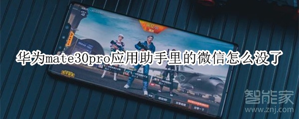 華為mate30pro應用助手里的微信怎么沒了