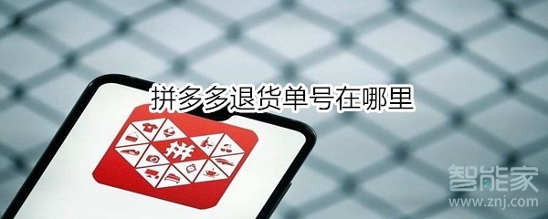 拼多多退貨單號在哪里