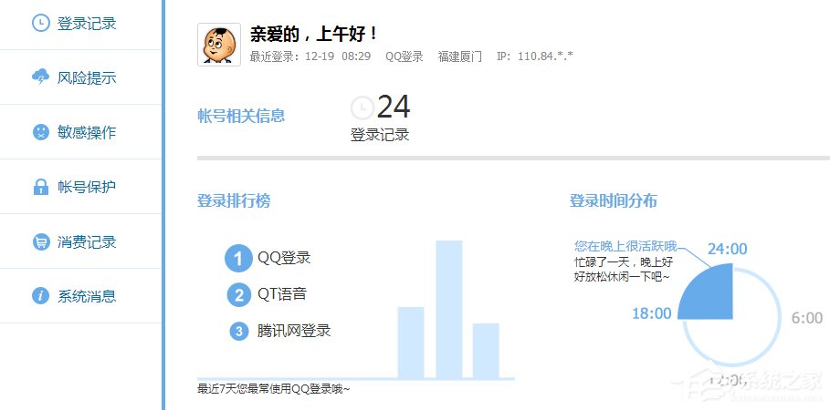 如何查詢自己的QQ歷史登陸地點?