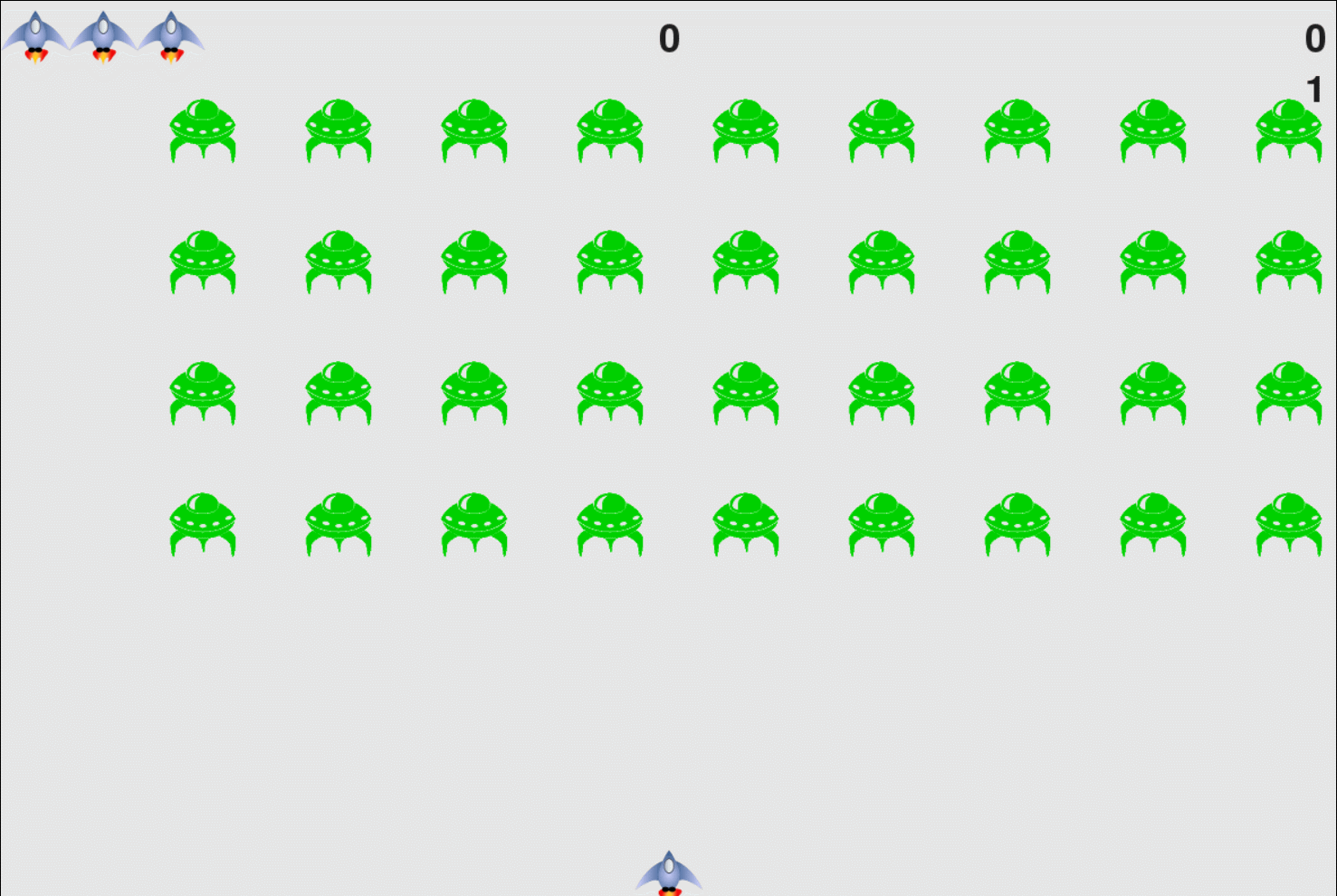 python實(shí)現(xiàn)飛船大戰(zhàn)