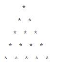 Python利用for循環打印星號三角形的案例