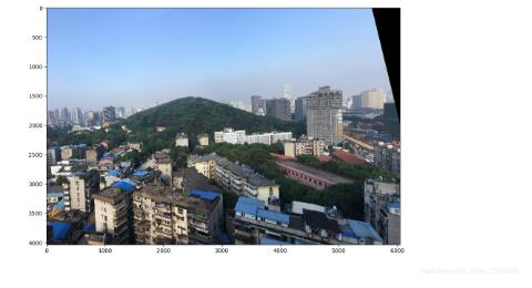 python opencv進行圖像拼接