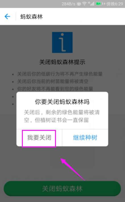螞蟻森林怎么關(guān)閉 關(guān)閉螞蟻森林圖文教程