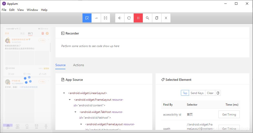 Python使用Appium在移動端抓取微博數據的實現