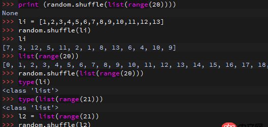 Python 3.5 random.shuffle的問題